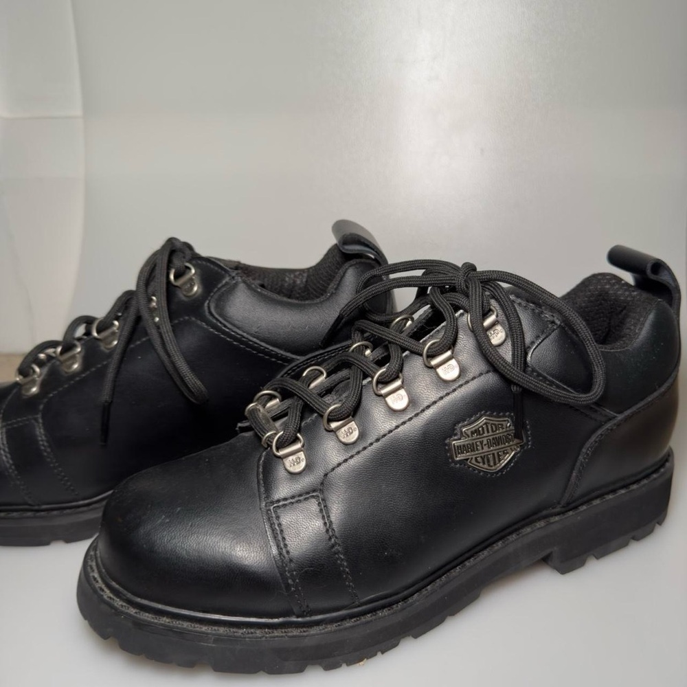 Harley-Davidson Men's Black Leather Shoes